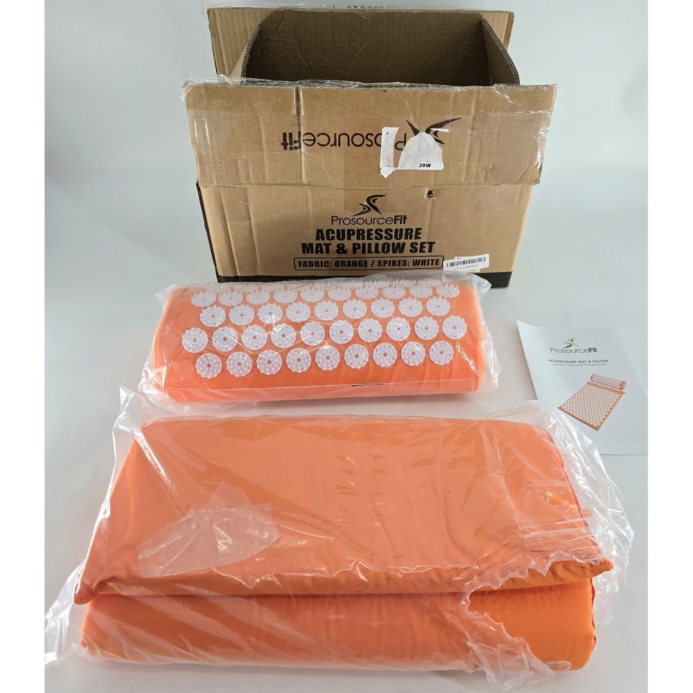 Acupressure Mat and Pillow Set for Back/Neck Pain Relief‎ and Muscle Relaxation